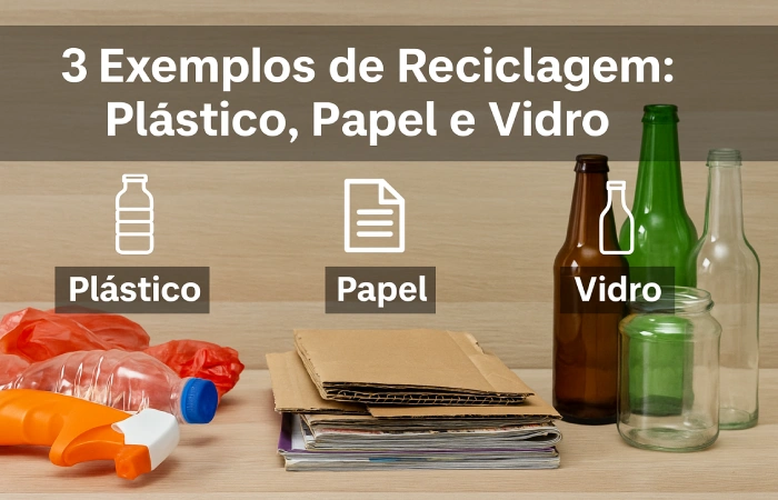 Quais São 3 Exemplos de Reciclagem