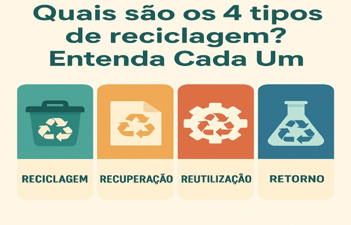 Quais São os 4 Tipos de Reciclagem?